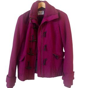 Delia's Fuchsia Toggle Duffle Coat - Size S  🍂
